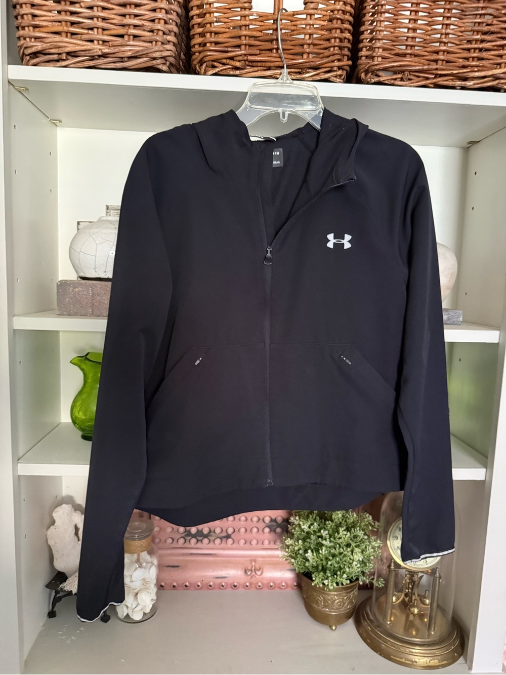 Under Armour Black Running Zip-Up Jacket